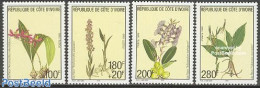 Ivory Coast 1999 Orchids 4v, Mint NH, Nature - Flowers & Plants - Orchids - Unused Stamps