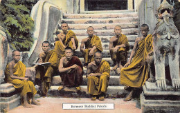MYANMAR Burma - Burmese Buddhist Priests - Publ. D. A. Ahuja 9 - Myanmar (Birma)