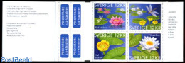 Sweden 2011 Waterlilies 4v In Booklet, Mint NH, Nature - Flowers & Plants - Stamp Booklets - Ongebruikt