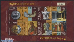 Cyprus 2008 Cyprus Through The Ages 8v M/s, Mint NH, History - Transport - Various - Archaeology - History - Ships And.. - Ongebruikt