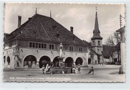 Suisse - Môtiers (NE) Val-de-Travers - Hôtel De Ville - Eglise - Ed. John Dubois 648 - Môtiers 