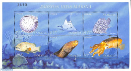 Nicaragua 2000 Marine Life 6v M/s, Mint NH, Nature - Fish - Poissons