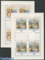 Czechoslovkia 1976 Gobelins 2 M/ss, Mint NH, Various - Textiles - Art - Paintings - Sonstige & Ohne Zuordnung