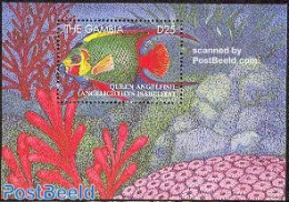 Gambia 1995 Queen Angelfish S/s, Mint NH, Nature - Fish - Poissons