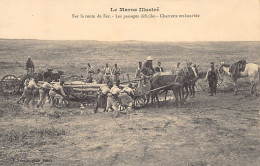 Le Maroc Illustré - Sur La Route De Fez - Les Passages Diffiçiles - Charrettes Embourbées - Ed. P. Schmitt  - Autres & Non Classés