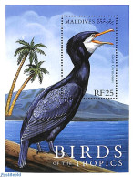Maldives 2000 Great Cormorant S/s, Mint NH, Nature - Birds - Maldive (1965-...)