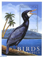 Maldives 2000 Great Cormorant S/s, Mint NH, Nature - Birds - Maldives (1965-...)