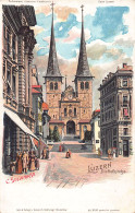 LUZERN - Litho - Die Hofkirche - Verlag Heinrich Schlumpf 2090 - Lucerna