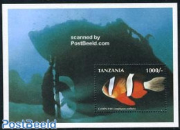 Tanzania 1998 Clownfish S/s, Mint NH, Nature - Fish - Fishes