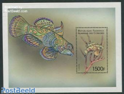 Comoros 1999 Mandarin Fish S/s, Mint NH, Nature - Fish - Peces