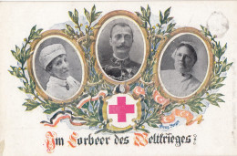 AK - I. WK - ROTES KREUZ - Im Lorbeer Des Weltkrieges 1914 - Guerre 1914-18