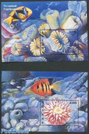 Guyana 1996 Marine Life 2 S/s, Mint NH, Nature - Fish - Fishes