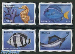 Liberia 1999 Marine Life 4v, Mint NH, Nature - Fish - Peces