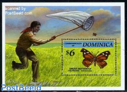 Dominica 1994 Endangered Butterflies  S/s, Mint NH, Nature - Birds - Butterflies - Dominicaine (République)