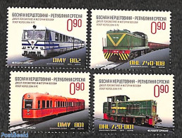 Bosnia Herzegovina - Serbian Adm. 2011 Diesel Locomotives 4v, Mint NH, Transport - Railways - Eisenbahnen