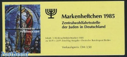 Germany, Berlin 1985 Christmas, Jewish Welfare Ass. Booklet, Mint NH, Religion - Christmas - Judaica - Stamp Booklets .. - Unused Stamps