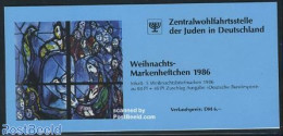 Germany, Federal Republic 1986 Christmas, Jewish Welfare Ass. Booklet, Mint NH, Religion - Christmas - Judaica - Stamp.. - Neufs
