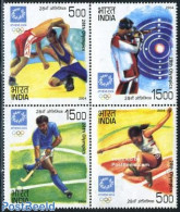 India 2004 Olympic Games 4v [+], Mint NH, Sport - Athletics - Hockey - Olympic Games - Shooting Sports - Ongebruikt