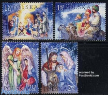 Poland 2003 Christmas 4v, Mint NH, Nature - Religion - Camels - Cattle - Angels - Christmas - Ongebruikt