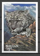 Bhutan 1984 Animals Endangered Species - Snow Leopard MS MNH - Bhutan