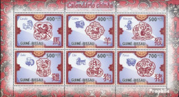 Guinea-Bissau 4779-4784 Kleinbogen (kompl. Ausgabe) Postfrisch 2010 Chinesischer Kalender - Guinea-Bissau