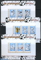 Netherlands - Personal Stamps TNT/PNL 2008 101 Dalmatiers 9v, Mint NH, Nature - Dogs - Art - Disney - Disney