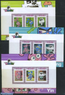 Netherlands - Personal Stamps TNT/PNL 2007 Jetix: Yin Yang Yo 9v, Mint NH, Children's Books Illustrations - Comics (ex.. - Bandes Dessinées