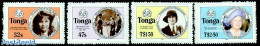 Tonga 1985 Queen Mother, Girl Guides 4v Imperforated, Mint NH, History - Sport - Kings & Queens (Royalty) - Scouting - Königshäuser, Adel