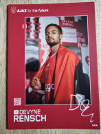 Card Devyne Rensch - Ajax Amsterdam - 2023-2024 - Football - Soccer - Voetbal - Fussball - VV Unicum - Fussball