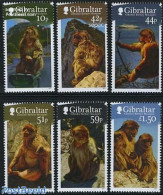 Gibraltar 2011 Monkeys 6v, Mint NH, Nature - Transport - Animals (others & Mixed) - Monkeys - Ships And Boats - Boten