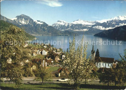 11979689 Weggis Vierwaldstaettersee Alpen Kirche See Weggis - Altri & Non Classificati