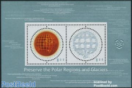 Norway 2009 Global Warming S/s, Mint NH, Nature - Science - Various - Environment - The Arctic & Antarctica - Globes -.. - Nuevos
