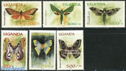 Uganda 2000 Butterflies 6v, Mint NH, Nature - Butterflies - Autres & Non Classés