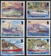 Tristan Da Cunha 2004 Merchant Ships 6v, Mint NH, Transport - Ships And Boats - Boten