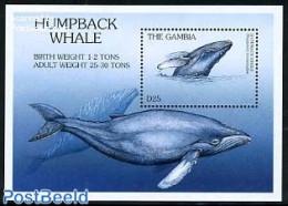 Gambia 1997 Whale S/s, Mint NH, Nature - Animals (others & Mixed) - Sea Mammals - Gambie (...-1964)