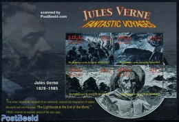 Maldives 2004 Jules Verne 4v M/s, The Lighthouse At The End Of T, Mint NH, Transport - Various - Ships And Boats - Lig.. - Boten