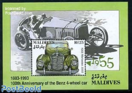 Maldives 1993 Mercedes 300s S/s, Mint NH, Transport - Automobiles - Cars