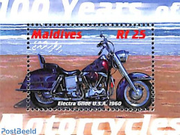 Maldives 2000 Electra Glide 1960 S/s, Mint NH, Transport - Motorcycles - Motorbikes