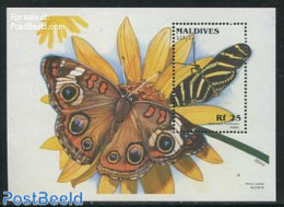 Maldives 1996 Butterflies S/s, Heliconius Charitonia, Mint NH, Nature - Butterflies - Maldivas (1965-...)