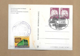 Los Vom 16.05 -  DB Eisenbahnkarte  1985 - Briefe U. Dokumente
