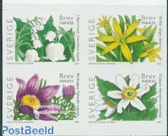 Sweden 2005 Flowers 4v S-a, New Perforation 6.5, Mint NH, Nature - Flowers & Plants - Unused Stamps