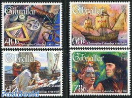 Gibraltar 2006 Christopher Columbus 4v, Mint NH, History - Transport - Explorers - Ships And Boats - Explorateurs