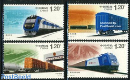 China People’s Republic 2006 Railways 4v, Mint NH, Transport - Railways - Unused Stamps