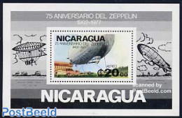 Nicaragua 1977 Zeppelin S/s, Mint NH, Transport - Zeppelins - Zeppelines