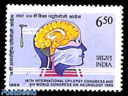 India 1989 Neurological Congress 1v, Mint NH, Health - Health - Nuovi