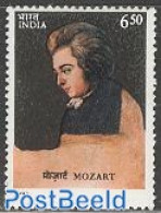 India 1991 W.A. Mozart 1v, Mint NH, Performance Art - Amadeus Mozart - Music - Nuevos