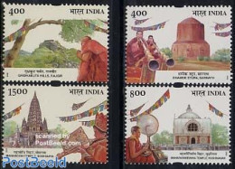 India 2002 Holy Places 4v, Mint NH, Performance Art - Religion - Music - Religion - Unused Stamps