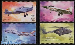 India 2003 Aviation Centenary 4v, Mint NH, Transport - Helicopters - Aircraft & Aviation - Ungebraucht