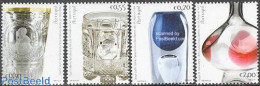 Portugal 2003 Glass Art 4v, Mint NH, Art - Art & Antique Objects - Unused Stamps