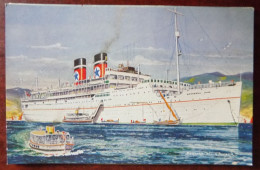 Cpa S.S. Arandora Star ( Luxury Cruising Liner ) - Blue Star Line - Ill. Church - Dampfer